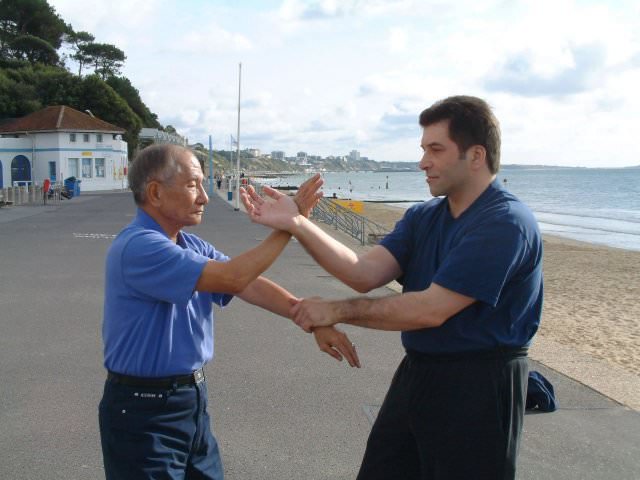 Playing Chi Sao with GM Ip Chun